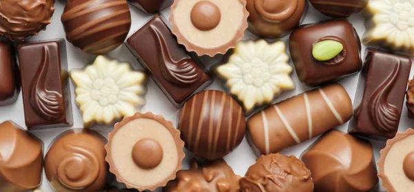 Different types of pralines